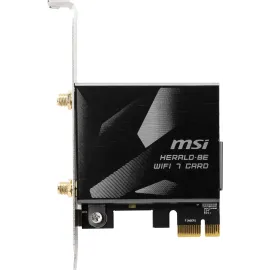 MSI HERALD-BE WIFI 7 MAX, NCM865 Tri-Band Wi-Fi 7 & Bluetooth 5.4 PCIe Adapter