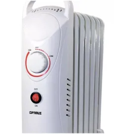 Optimus 700-Watt Electric Portable Oil-Filled Radiator Heater