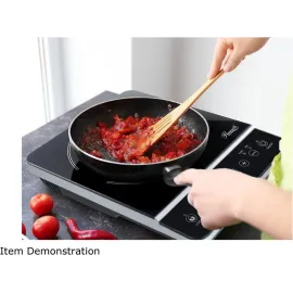 Rosewill Portable Induction Cooktop Burner, 1800W, 8 Power/Temp Levels, Touch Panel, LED Display, Timer, Auto Shut-Off, Child Safety Lock, Includes Stainless Steel Pot