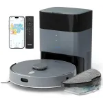 AIRROBO L50+ Robot Vacuum and Mop (5500Pa Suction) 60-Day Self-Cleaning, LiDAR Navigation and Mapping, Voice/App Control, 240min Runtime