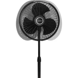 Lasko 16" Performance Oscillating Pedestal Fan with 3 Speeds, 2527, Black