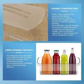 Ecotric 240323002 PS429725 AP2115742 Refrigerator Door Shelf Bin Compatible with Frigidaire Refrigerator Door Bin Shelf Bucket PC Plastic Clear AH429725 Replacement only