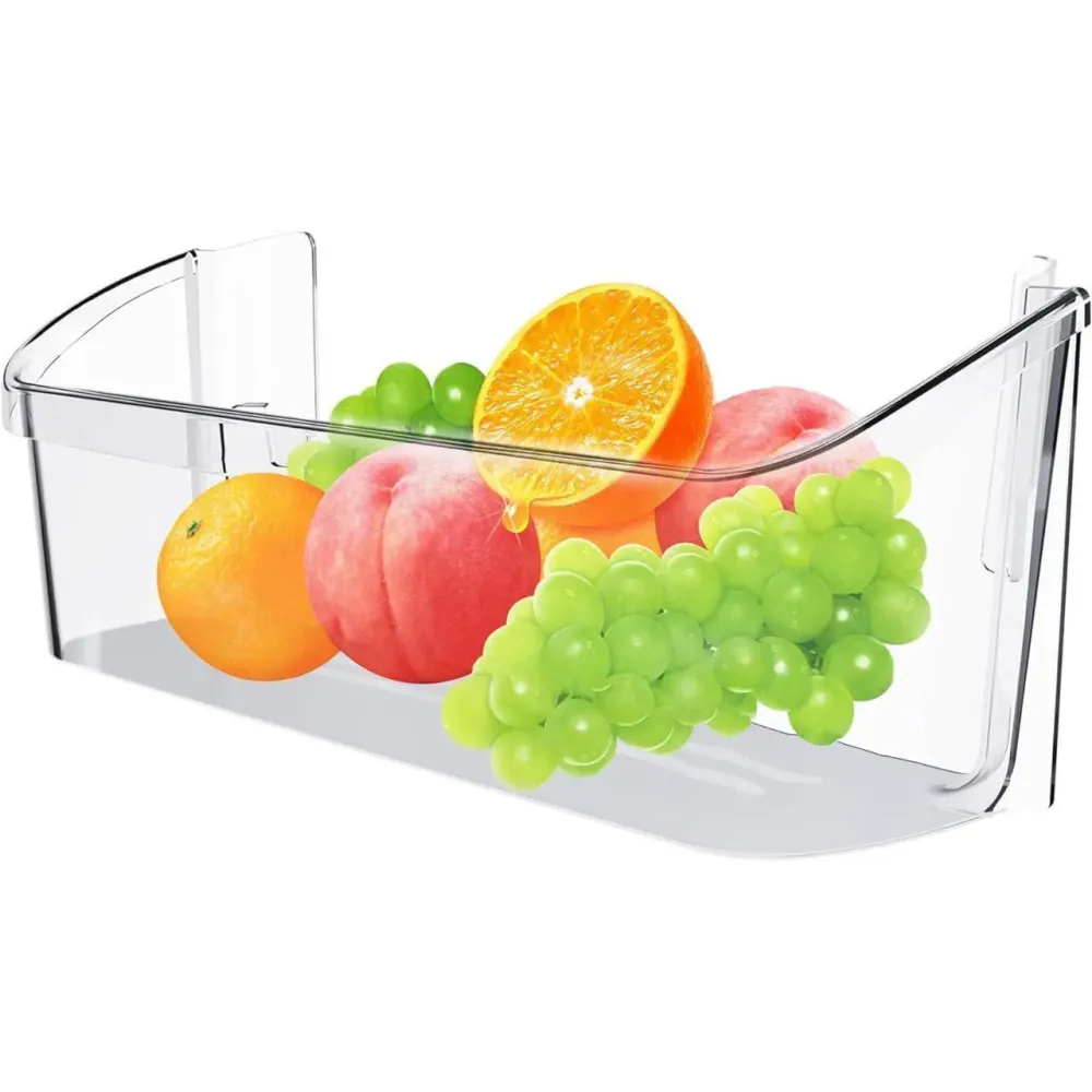 Ecotric 240323002 PS429725 AP2115742 Refrigerator Door Shelf Bin Compatible with Frigidaire Refrigerator Door Bin Shelf Bucket PC Plastic Clear AH429725 Replacement only
