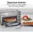 Hamilton Beach 2-in-1 Countertop Toaster Oven and Long Slot 2 Slice Toaster, 60 Minute Timer and Automatic Shut Off, Shade Selector, Stainless Steel