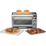 Hamilton Beach 2-in-1 Countertop Toaster Oven and Long Slot 2 Slice Toaster, 60 Minute Timer and Automatic Shut Off, Shade Selector, Stainless Steel