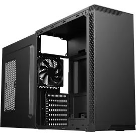 DIYPC DIY-S05-BK Black USB3.0 Steel ATX Mid Tower Computer Case, 3 x120mm Black Fan (2 x front, 1x Rear Pre-Installed)