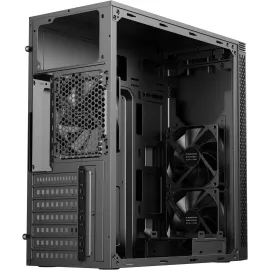 DIYPC DIY-S05-BK Black USB3.0 Steel ATX Mid Tower Computer Case, 3 x120mm Black Fan (2 x front, 1x Rear Pre-Installed)