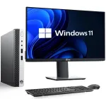 HP EliteDesk 705 G4 Desktop Computer PC AMD Ryzen 5 Pro 2400GE upto 3.8GHz, 16GB DDR4 Ram 512GB SSD 24" LED Wireless Keyboard & Mouse, Wi-Fi, Windows 11 Professional