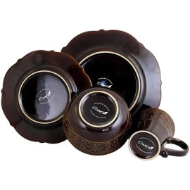 Elama EL-SALIA16 Salia 16 Piece Stoneware Dinnerware Set