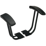 Fixed T-Arms for Interval and Essentia Series Chairs and Stools, Black
