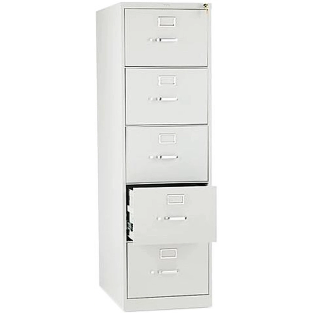 HON 315CPQ 310 Series Five-Drawer, Full-Suspension File, Legal, 26-1/2d, Light Gray