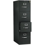 HON 514PP 510 Series Four-Drawer, Full-Suspension File, Letter, Black
