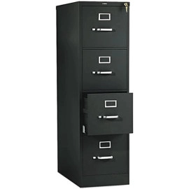 HON 514PP 510 Series Four-Drawer, Full-Suspension File, Letter, Black