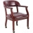 BOSS Burgundy Captains Chair W/ Casters
