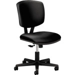HON H5703.SB11.T Volt Series Task Chair with Synchro-Tilt, Black Leather