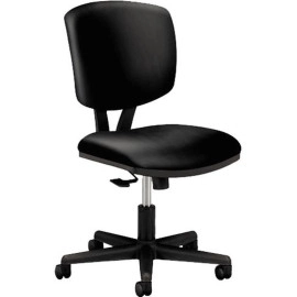 HON H5703.SB11.T Volt Series Task Chair with Synchro-Tilt, Black Leather