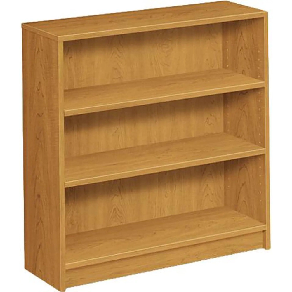 HON 1872C 1870 Series Laminate Bookcase with Square Edge, 3 Shelves, Harvest