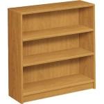 HON 1872C 1870 Series Laminate Bookcase with Square Edge, 3 Shelves, Harvest