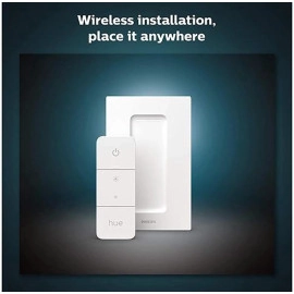 Philips Hue Smart Dimmer Switch with Remote (Requires Hue Hub, Installation-Free, Smart Home, Exclusively for Philips Hue Smart Bulbs)