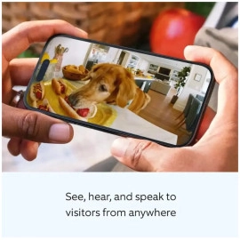 Ring - Outdoor Cam (Stick Up Cam) Indoor/Outdoor Wire Free 1080p Security Camera - White