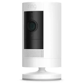 Ring - Outdoor Cam (Stick Up Cam) Indoor/Outdoor Wire Free 1080p Security Camera - White