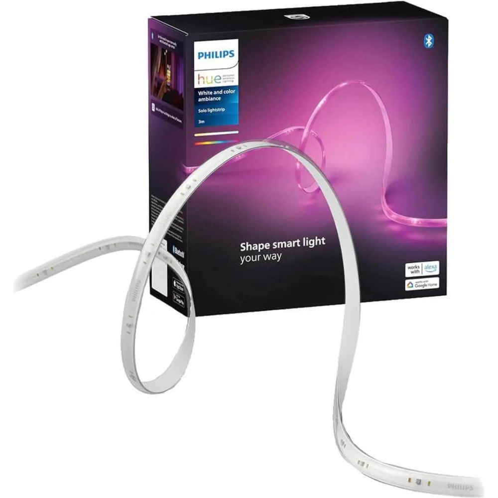Hue 589879 Solo White and Color Ambiance Lightstrip - 10 Ft.
