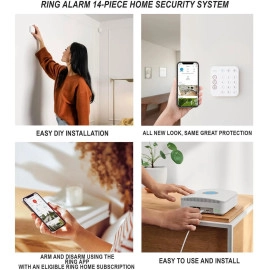Ring Alarm 14-Piece Home Security Kit Wireless System, Works with Alexa
