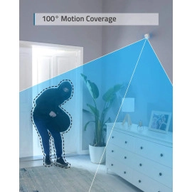 eufy Security Home Alarm System Motion Sensor, 100° Coverage, 30ft Detection Range, 2-Year Battery Life, Adjustable Sensitivity, Requires eufy Security HomeBase, Links with HomeBase-Connected Devices