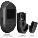 Brinno Duo Front Door Smart Peephole Camera SHC1000W - Smart Home Security System with Mobile and live view remotely