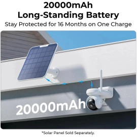 Reolink Altas PT Ultra with 6W Solar Panel - 4K 8MP Wireless Pan & Tilt Long Lasting Solar/Battery Camera with Spotlights, ColorX Night Vision, 360° Automatic Tracking