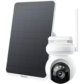 Reolink 4K Battery Security Camera System, 20000mAh Battery, 12W Outdoor Solar Panel, Color Night Vision, Reolink Altas PT Ultra+Solar Panel 3