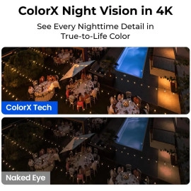 Reolink 4K Battery Security Camera System, 20000mAh Battery, 12W Outdoor Solar Panel, Color Night Vision, Reolink Altas PT Ultra+Solar Panel 3