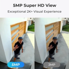 Reolink RLC-510A - 5MP PoE Security Camera, Outdoor/Indoor, 100ft Night Vision, Human/Vehicle Detection, IP66 Weatherproof, 24/7 Recording, 2K+ HD Video, Free Reolink App