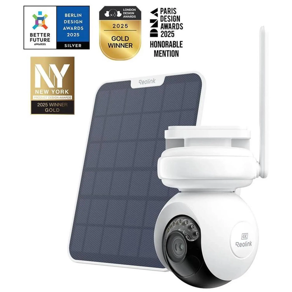 Reolink Altas PT Ultra with 6W Solar Panel - 4K 8MP Wireless Pan & Tilt Long Lasting Solar/Battery Camera with Spotlights, ColorX Night Vision, 360° Automatic Tracking