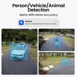 REOLINK RLC-1240A First 12MP Vandalproof PoE Security Camera,145° Wide Viewing Angle, Featuring Color Night Vision, Two-Way Audio, Smart Person/Vehicle/Animal Detection, IP67 Weatherproof