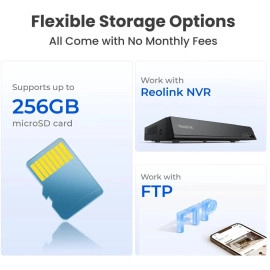 REOLINK RLC-1240A First 12MP Vandalproof PoE Security Camera,145° Wide Viewing Angle, Featuring Color Night Vision, Two-Way Audio, Smart Person/Vehicle/Animal Detection, IP67 Weatherproof