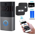 Werleo Video Doorbell Intercom 960P HD WiFi Video Doorbell With Camera Peephole Door Chime 8G Memory and Night Vision