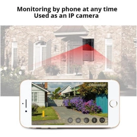 Werleo Video Doorbell Intercom 960P HD WiFi Video Doorbell With Camera Peephole Door Chime 8G Memory and Night Vision