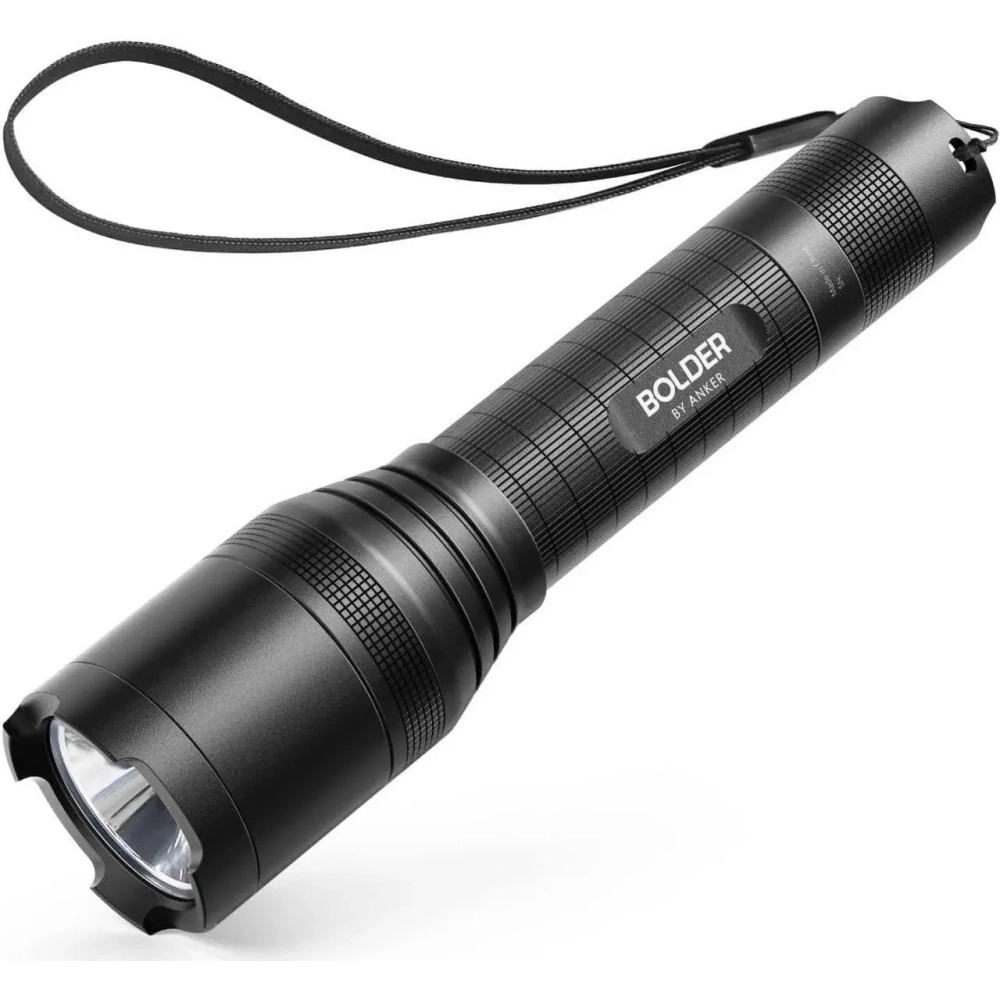 Rechargeable Bolder LC90 LED Flashlight Pocket-Sized Torch with Super Bright 900 Lumens CREE LED IPX5 Water-Resistant Zoomable 5 Light Modes