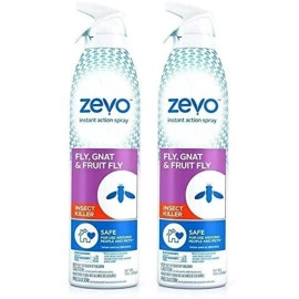 2-ZEVO FLY, GNAT & FRUIT FLY SPRAYS 10 OZ EACH
