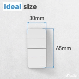 Shelly BLU RC Button 4 | Smart four-button Bluetooth remote control interface | Scenes Activation | Magnetic Holder | Easy Control | Google Home & Alexa Compatibility | Home Automation