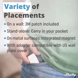 Shelly BLU RC Button 4 | Smart four-button Bluetooth remote control interface | Scenes Activation | Magnetic Holder | Easy Control | Google Home & Alexa Compatibility | Home Automation