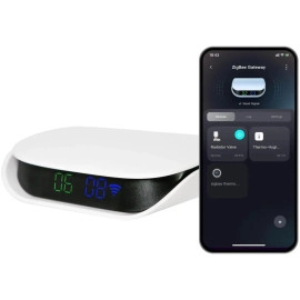 VEXA Zigbee Hub for TUYA Smart Products Only, Smart Home Zigbee Bridge with Device Counter, Supports Zibgee & Bluetooth Sub-Device, Compatible with Alexa and Google Home, 2.4GHz WiFi Required