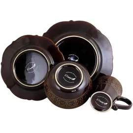 Elama EL-SALIA16 Salia 16 Piece Stoneware Dinnerware Set