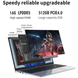 Hasee X5 15.6 laptop computer Intel core i9-12900H, Intel® UHD Graphics , 16G LPDDR5 RAM, 512G NVMe PCIe4.0 SSD, 15.6'' Windows 11 Home WIFI6, BT5.2, Silvery, A Metal