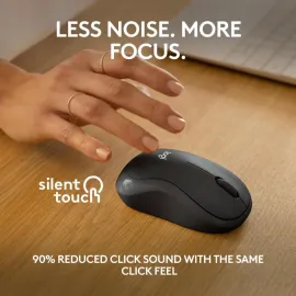 Logitech M240 Silent Bluetooth Mouse, Wireless, Compact, Portable, Smooth Tracking, 18-Month Battery, for Windows, macOS, ChromeOS, Compatible with PC, Mac, Laptop, Tablets (Graphite)