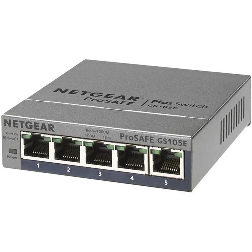 Netgear ProSafe Plus GS105E 5-Port Gigabit Ethernet Switch