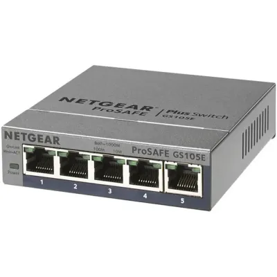 Netgear ProSafe Plus GS105E 5-Port Gigabit Ethernet Switch