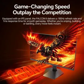 ABS Gaming Monitor 27" 180Hz Fast IPS QHD (2560x1440) 1ms VESA DisplayHDR 400, FreeSync,DCI-P3 95%