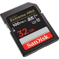 SanDisk 32GB Extreme Pro SDHC UHS-I/U3 V30 Class 10 Memory Card, Speed Up to 100MB/s
